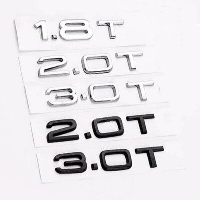Für Audi 1.8T 2.0T 3.0T 3D Emblem Logo Schriftzug Aufkleber Badge Car Auto