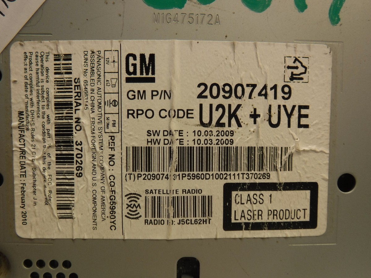 C10【♯043】MicroAce 10 2010 Chevrolet Equinox Radio Cd Mechanism w/ Vin Tag