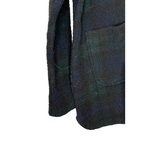 Lee Giacca Donna Chore Pile Check Plaid Tasca Pavone Blu/Verde Tg. Medium - Foto 3 di 9