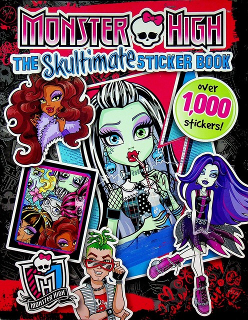 monster high monster beauty sticker book with over 150