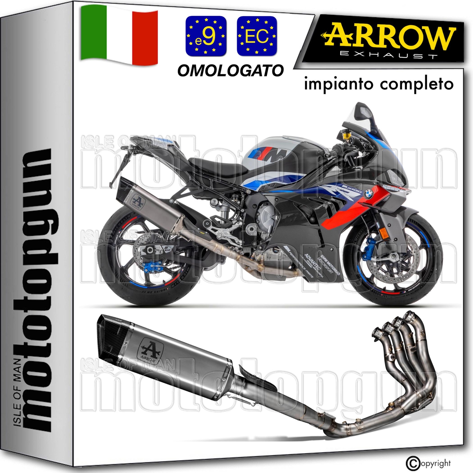 ARROW SCARICO COMPLETO COMP EVO 2 PISTA F-TITAN C T BMW M1000 M-1000 RR 2022 22