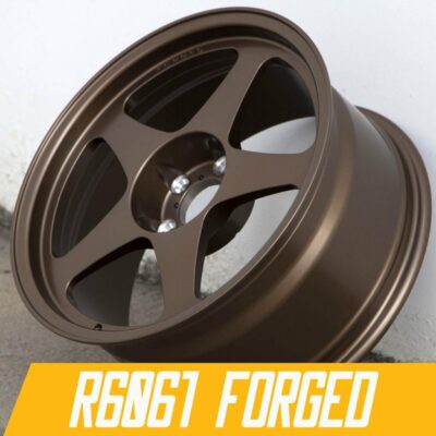 R6061 FORGED R1 18X8.5 5X112 +35 MATTE BRONZE WHEELS (SET OF 4)