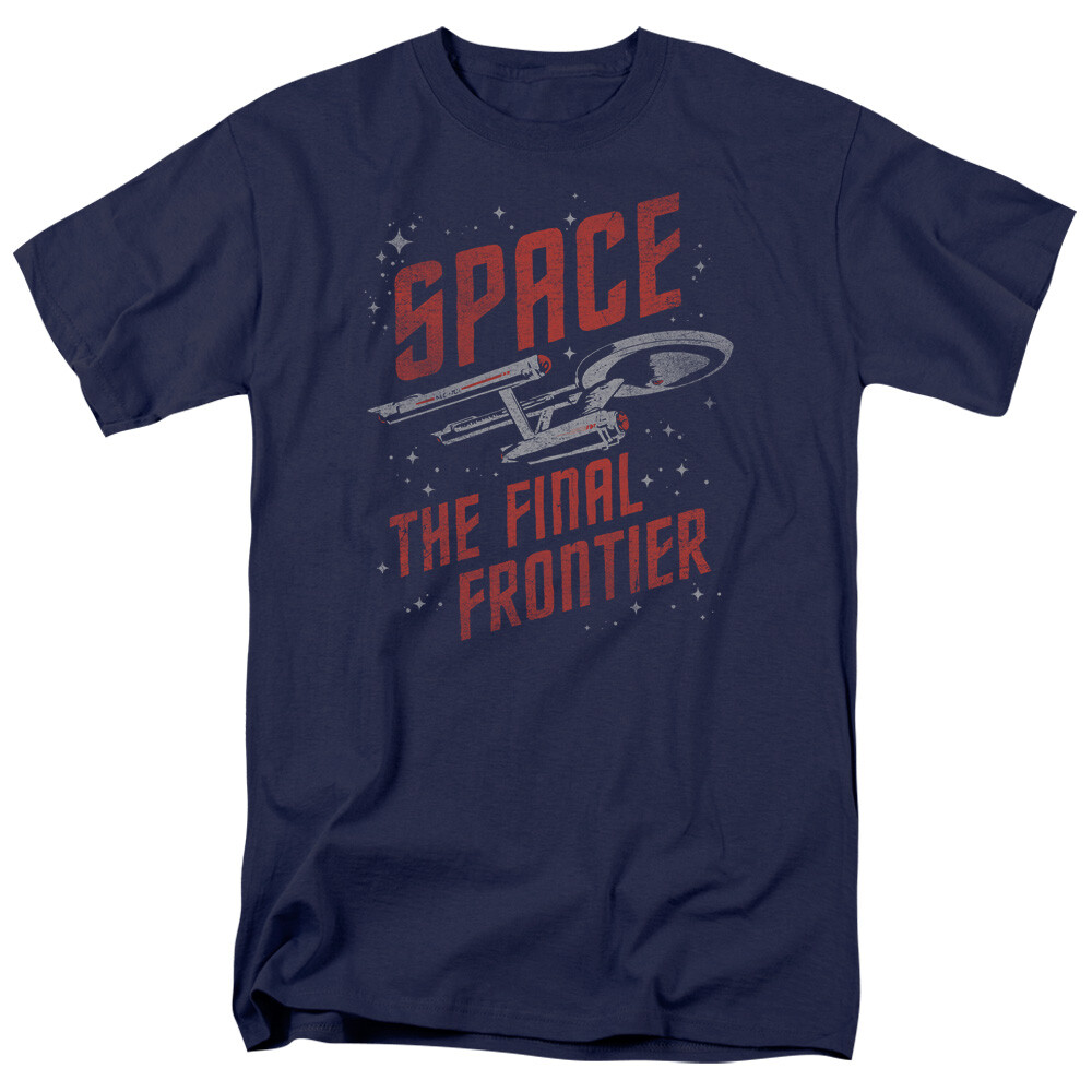 Camiseta para hombre Star Trek Space Travel S-5XL con licencia oficial para programa de televisión