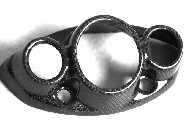 Cubierta silenciadora de tubo de escape para Triumph Daytona 675 06-12 fibra de vidrio de carbono Foto 2 de 4