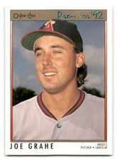 Joe Grahe 1992 O-Pee-Chee Premier Baseball #158 California Angels