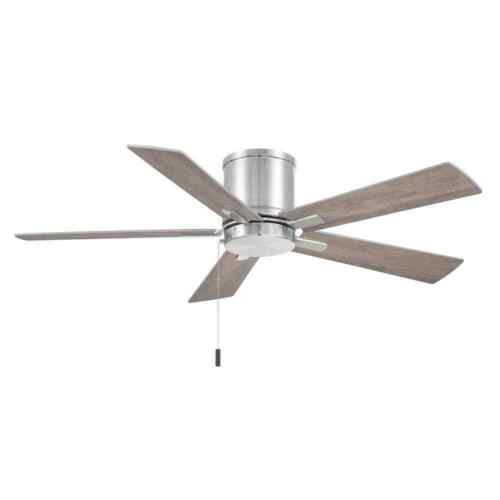 Hampton Bay Grantway 48 in. Indoor/Covered Outdoor Brushed Nickel Ceiling Fan - Picture 5 of 13