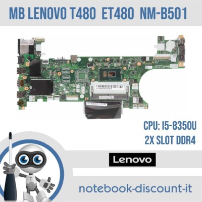 Scheda Madre ET480 NM-B501 per notebook LENOVO T480 Cpu i5-8350u 2x ...