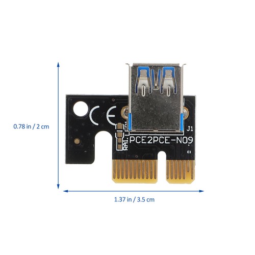 4 Pcs USB to PCI-E Adapter Card Computer Accessories Mining Cards - Afbeelding 10 van 12