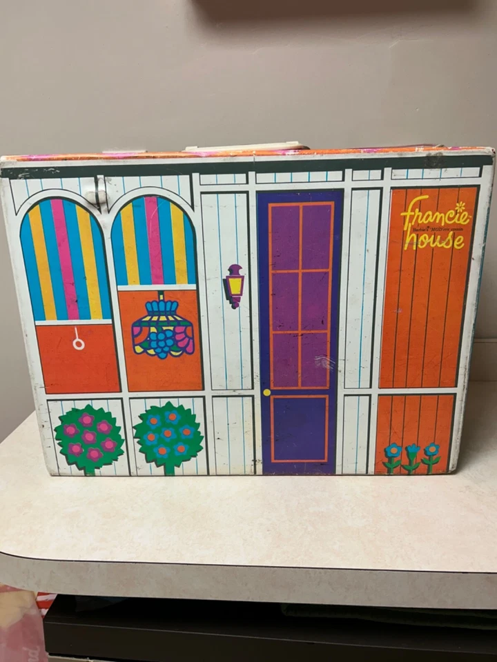 Muñeca Barbie Mattel vintage primo moderno Francie House estuche de transporte 1965 de colección Foto 2 de 4