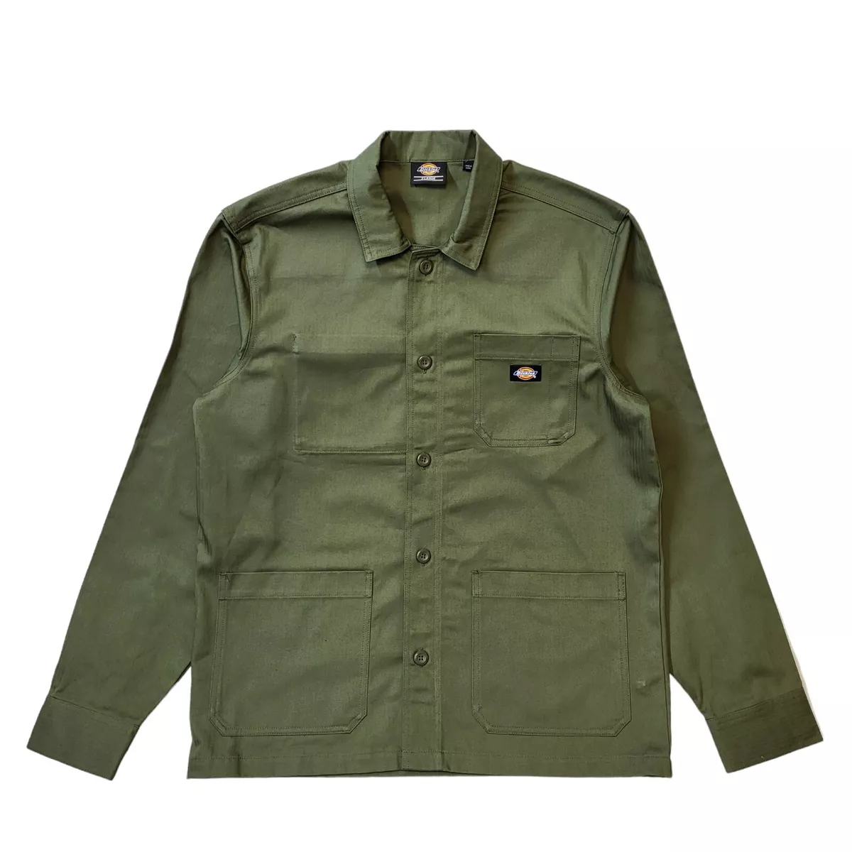 Dickies Green Jacket Button Up Collared Uk Men s Size Extra Large G569