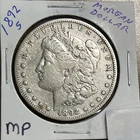 1892-S $1 Morgan Silver Dollar F-VF Lightly Cleaned