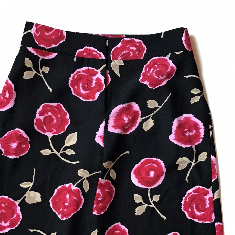 Nuevo Con Etiquetas $228 PANTALONES CULOTTE KATE SPADE NY ROSA NEBULOSA RECORTADA CREPÉ TALLA 0 Foto 4 de 4