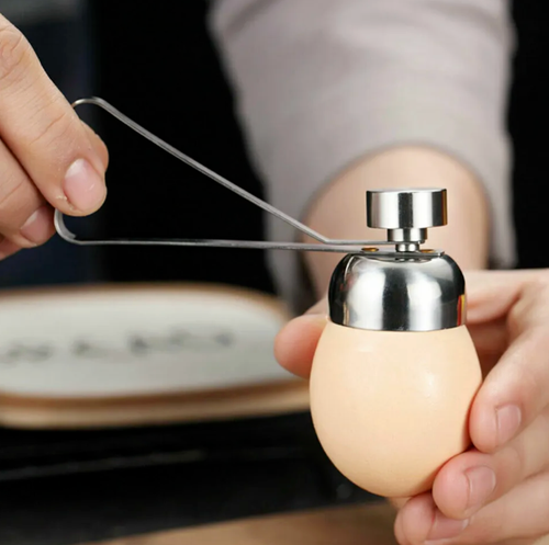 Eieröffner Aus Edelstahl Set - 4-tlg. Mit Eierbecher Für Perfekte Frühstückseier