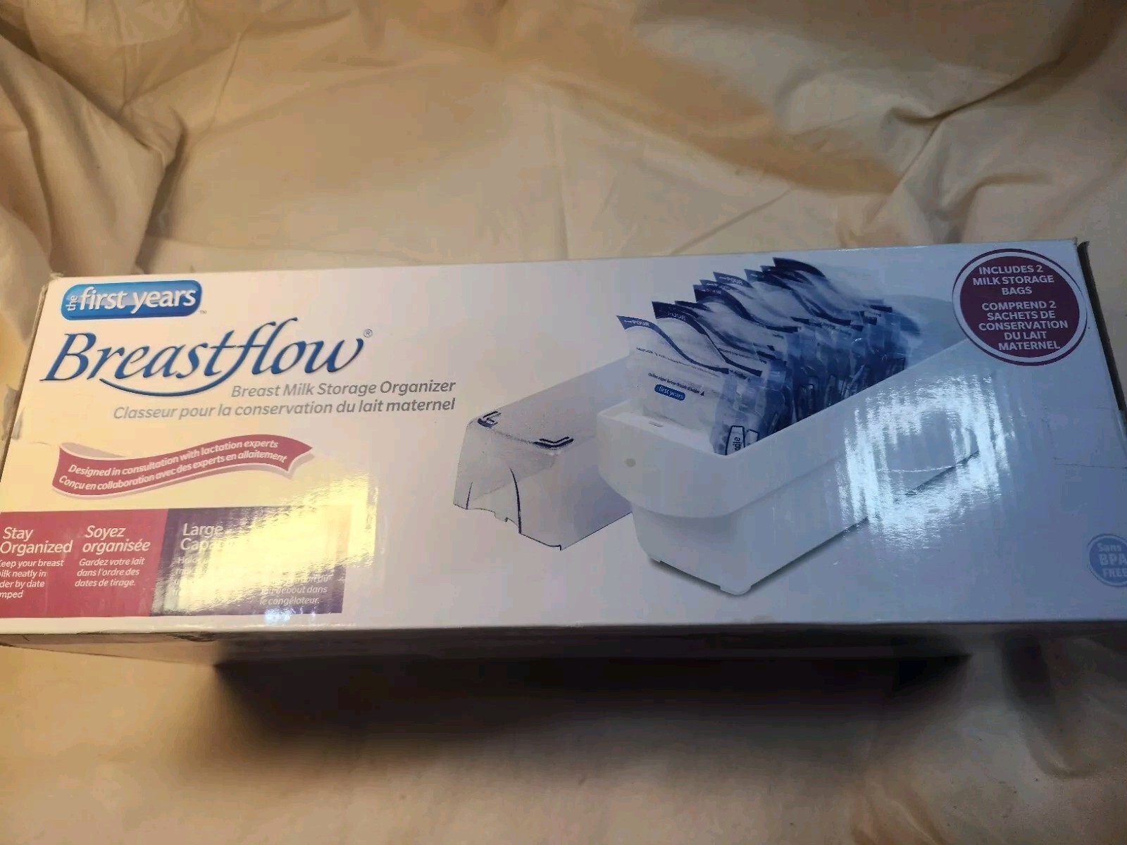 The First Years Breastflow Breast Milk Storage Organizer Cas