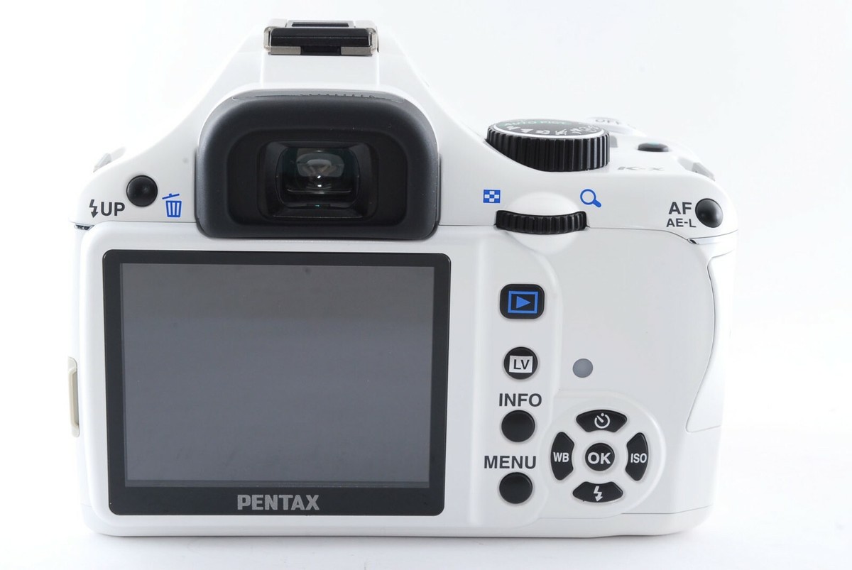 #3271 PENTAX K-x DAL 18-55mm 美品 Pentax K-x 12.4MP Digital SLR Body White w/DAL 18-55mm Lens [Exc