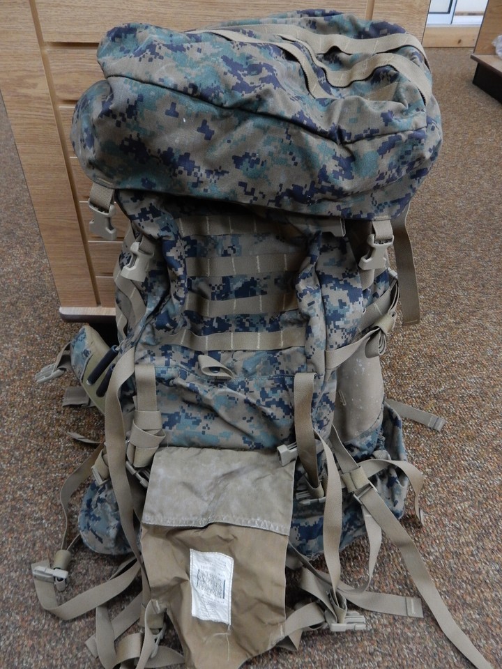 USMC Marine Corps Woodland Digital Marpat ILBE Rucksack Large Backpack ...