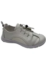 Pandere Expandable Leather Sneaker Barista Sport White Leather