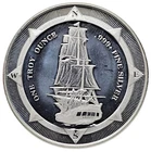 RARE 2017 NIUE $2 HMS BOUNTY / MUTINY ON THE BOUNTY SHIP 1 OZ .999 SILVER # 1240