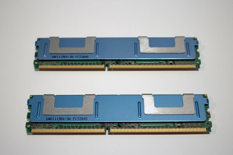 HP Micron 2GB (2 x 1GB) DDR2 PC2-5300F RAM (MT18HTF12872FDY-667F1N6) - Image 2 of 2