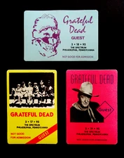 Grateful Dead Backstage Pass Spectrum Philadelphia 1995 3/17/95 3/18/95 3/19/95