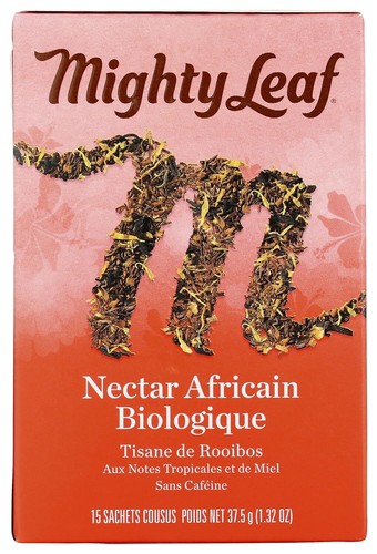 Mighty Leaf Organic African Rooibos Tea Caffeine Free 15 Count Pack - Picture 2 of 8