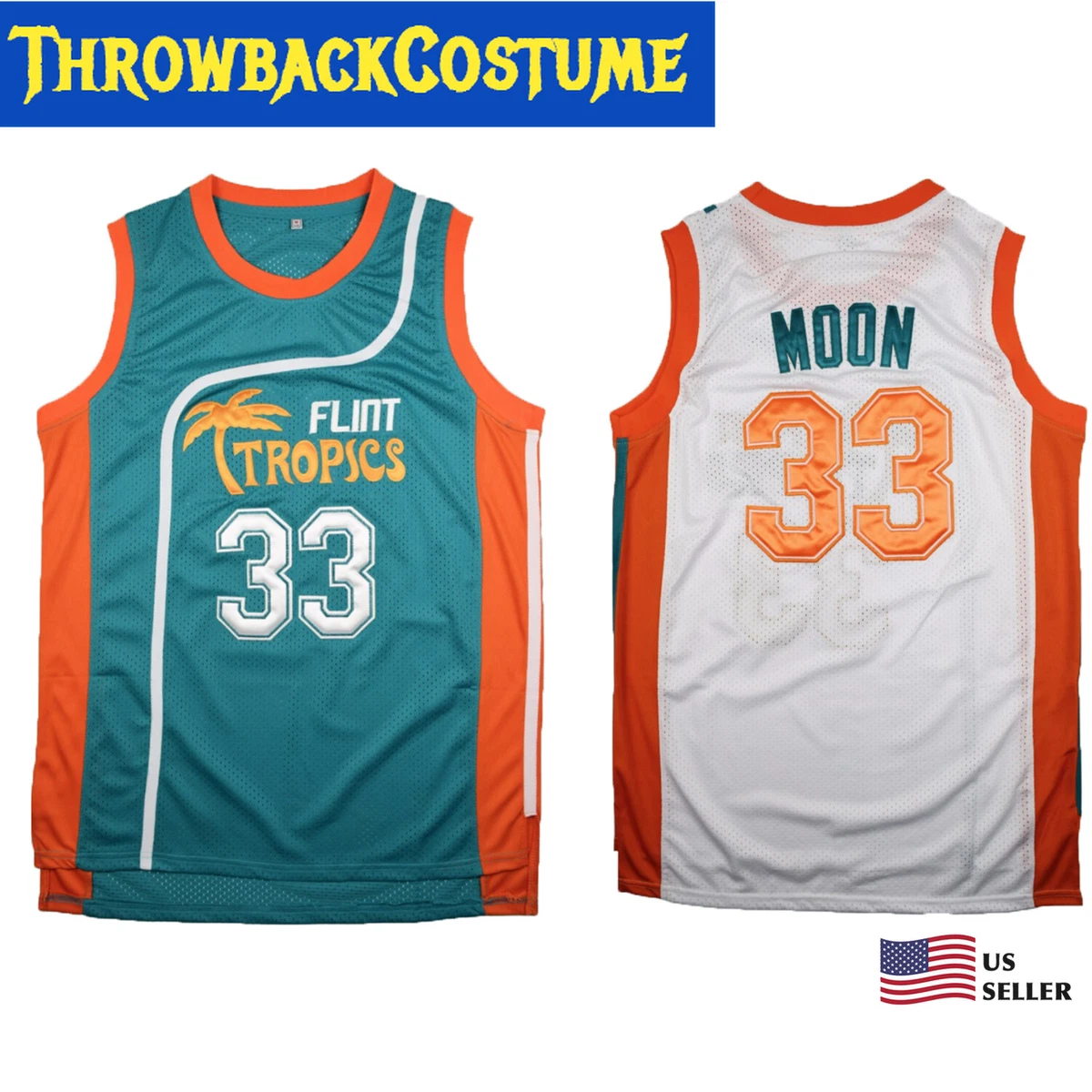 Jackie Moon #33 Semi-Pro Flint Tropics Green Jersey S