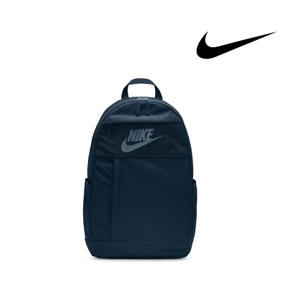 Nike Elemental Backpack Unisex Sports Casual Travel Bag 21L Navy