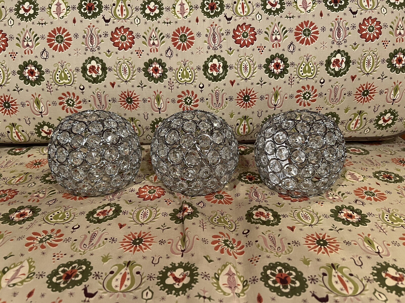 Set of three Litex N721C crystal light covers NEW