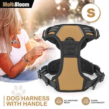 No Pull Reflective Pet Puppy Harness Breathable Mesh Adjustable Control w/Handle