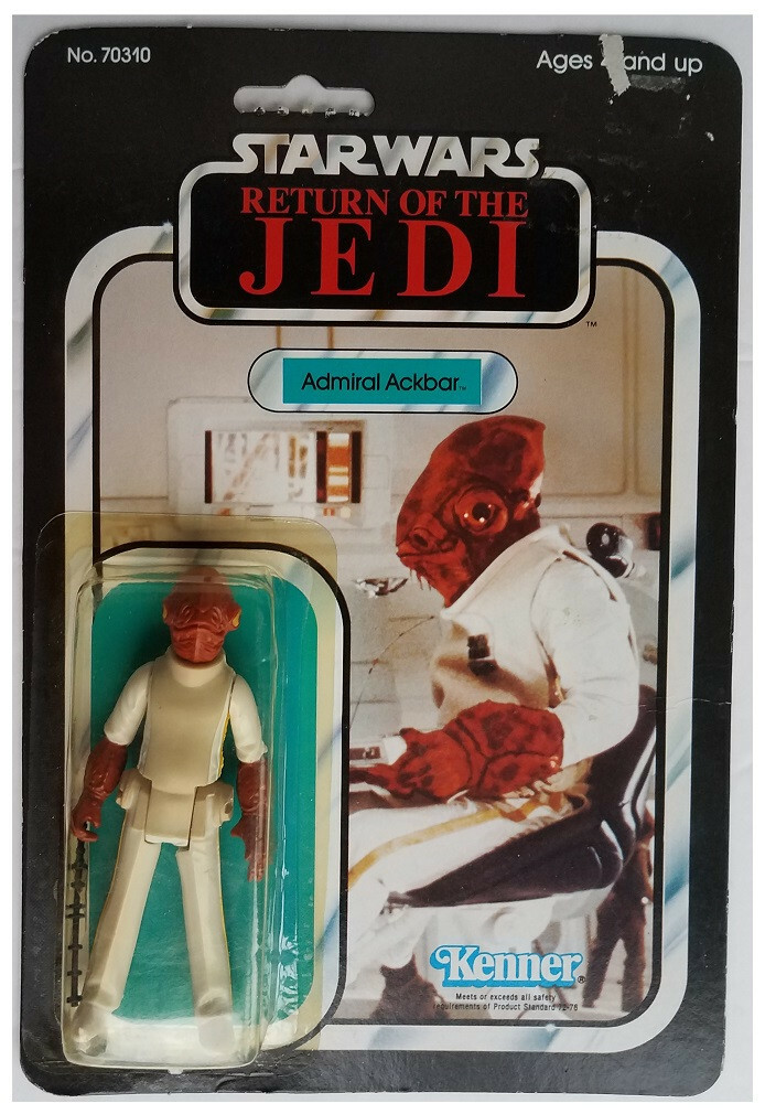 Star Wars ROTJ; Admiral Ackbar Action Figure (Kenner; 1983 77 Back