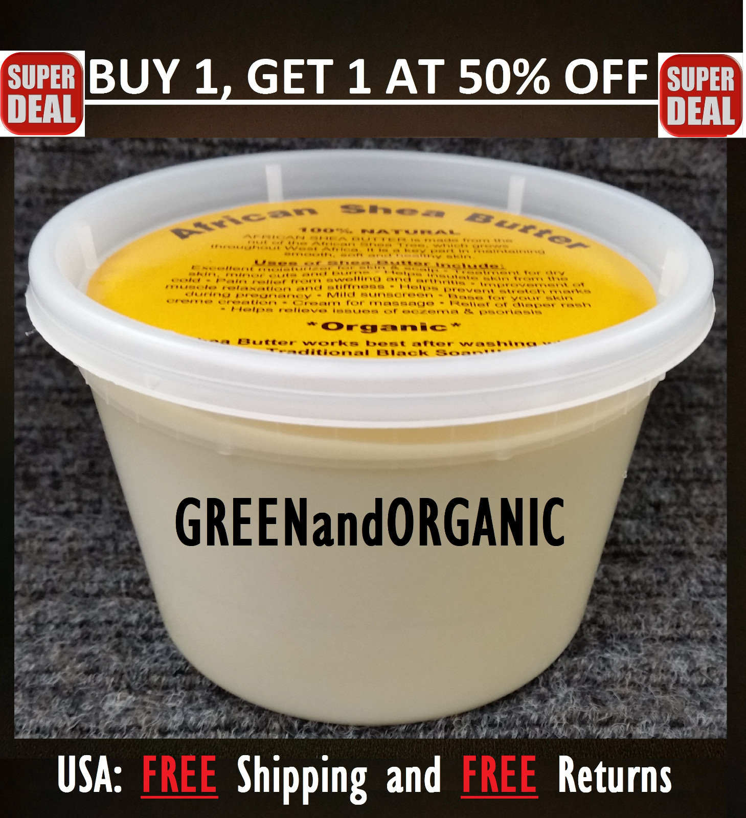 FairTale Ghana Roh-Sheabutter – 2,77 Kg, 100% Natürlich, Unraffiniert, Handgefertigt, Ethisch Gehandelt, Vegan
