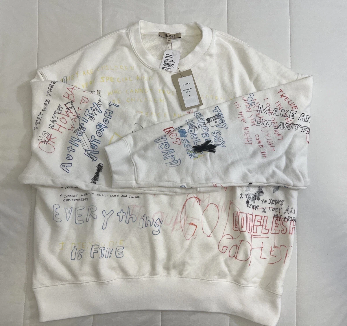 Yeezy season 5 Handwriting sweatshirt