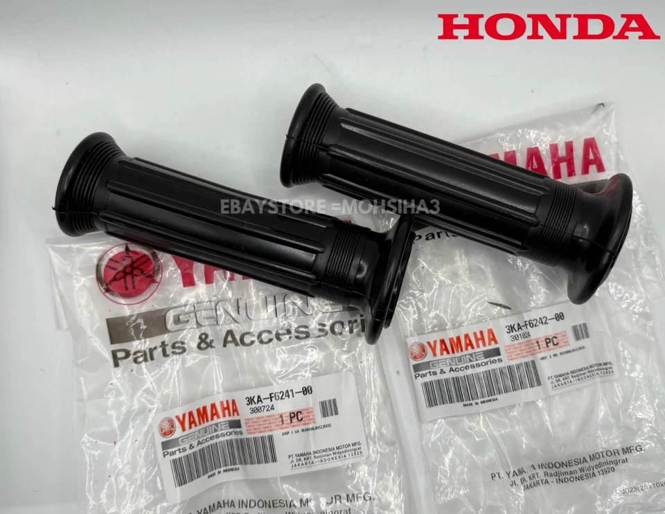 Par de empuñaduras de manillar yamaha rx115 rxs rxk rxs100 yb100 sr125 yz50 yz60 dt50 rd50 Foto 3 de 4