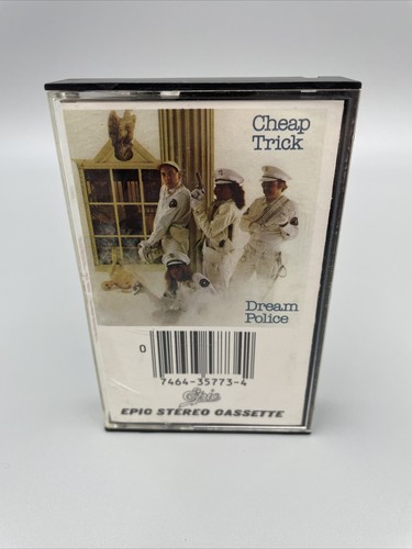 Cheap Trick Cassette Dream Police Tape Epic Rock Roll Original Case 80s Vintage - Picture 3 of 9