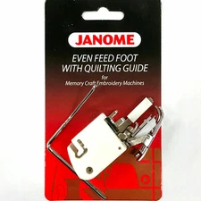 Janome Even Feed Foot Walking Foot Open Toe For Memory Craft Embroidery Machine 