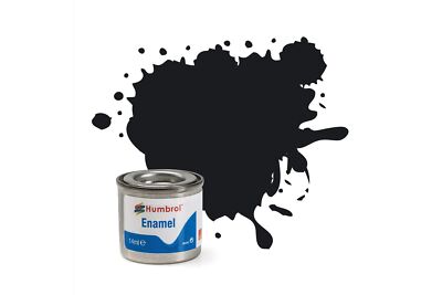 Humbrol 021 schwarz glänzend 14 ml Emaillelack