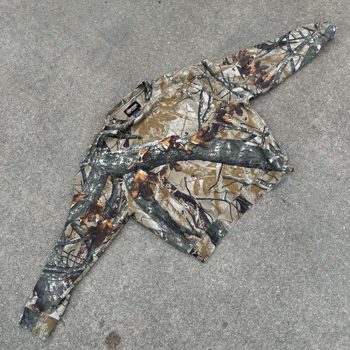 Outfitters Ridge Sweatshirt Size Large 42/44 Camouflage Realtree