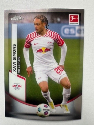 Topps Chrome Bundesliga 2023/24 Xavi Simons RB Leipzig Karte Nr 56