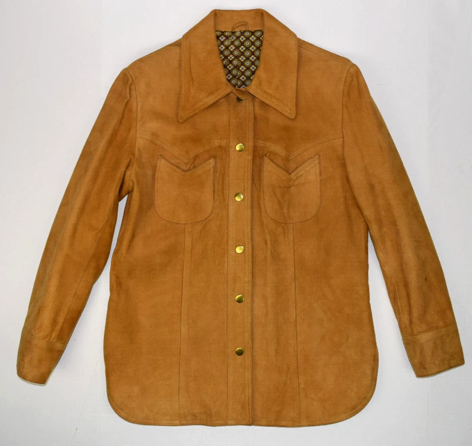 Chaqueta Hollywood Gamuza De Colección Talla XS/S 40s 50s Excelente Forro Cierre a Presión Foto 2 de 4