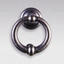 Battente per Porta "Trevi" in Ottone Cromo Satinato/Ottone Lucido