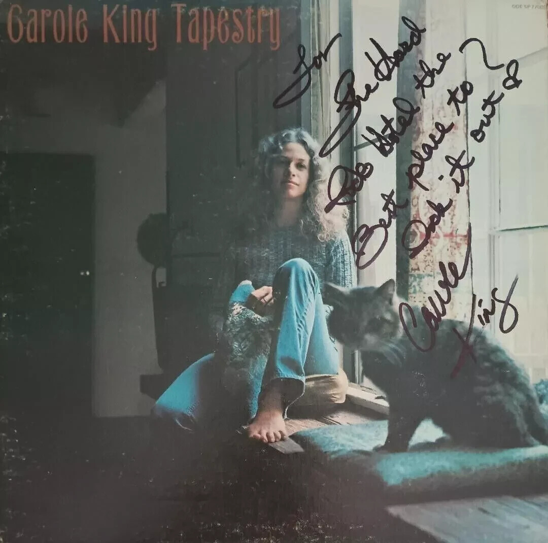 送料無料 直筆サイン入り Carole King Fantasy レーベル:A&amp;M Records