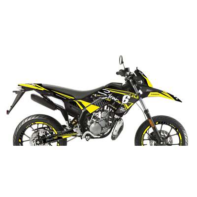 Deko Grafik Set Stage6 gelb DERBI SENDA 50 SM LIMITED 2018-2020