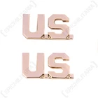 US Army Officer US MONOGRAM BADGES American Military WW2 Repro Collar Insignia