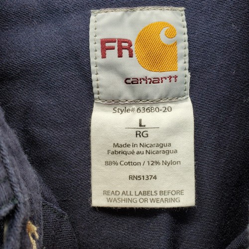 Carhartt Work Shirt Men's L Multi Nano Flame Resistant ACV Enviro Alex Button-Up - Picture 4 of 10