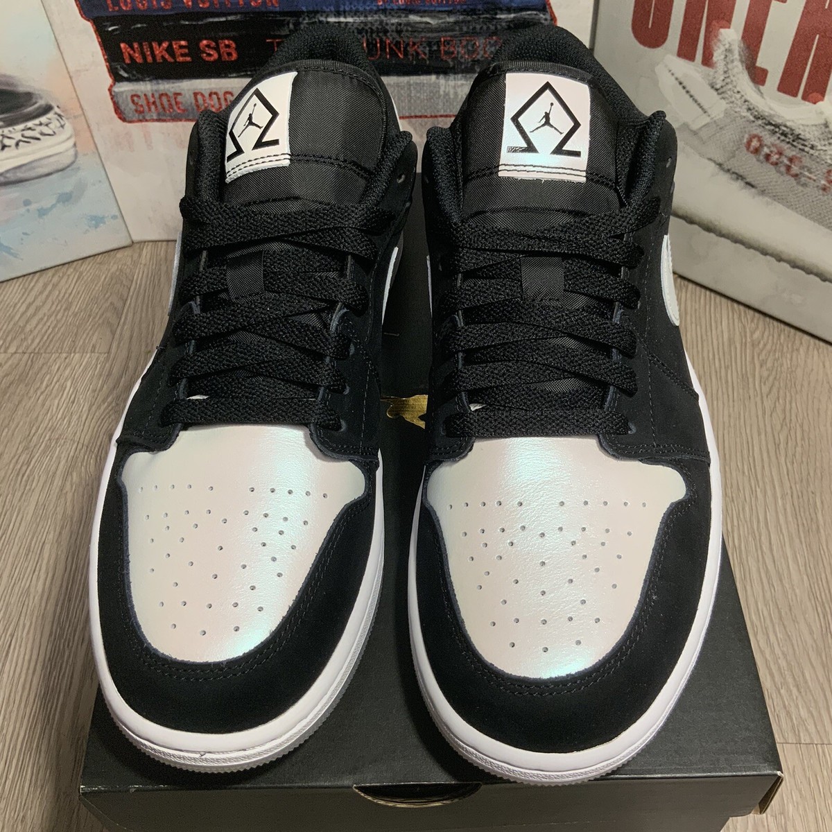 AIR JORDAN 1 low DIAMOND SUPPLY sz 14 mens from 2022 new in box Nike Air Jordan 1 Low SE Diamond Shorts Black White DH6931  main image 4