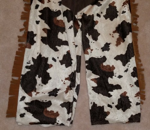AS IS Gymboree Girls Cowgirl Pants Size 7-8 Halloween Costume Brown Fringe AS IS - Picture 3 of 8