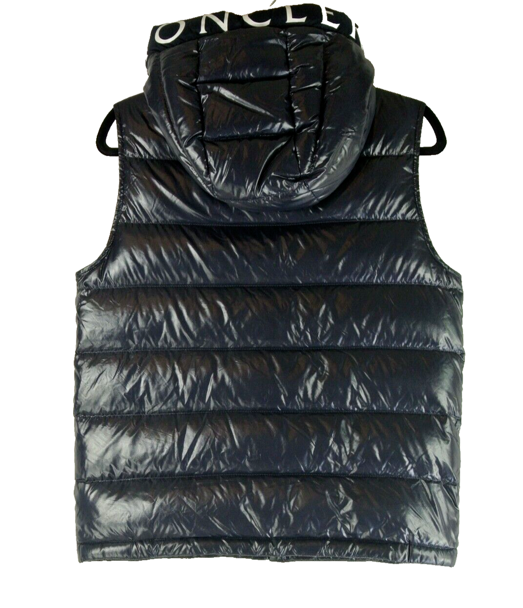 MONCLER ENFANT vest MONTREUIL Blue for boys Size Y14 #SJ857