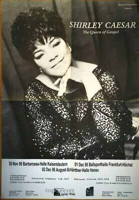 SHIRLEY CAESAR 1995 TOUR - orig. Concert Poster - Plakat A1 F/U 609