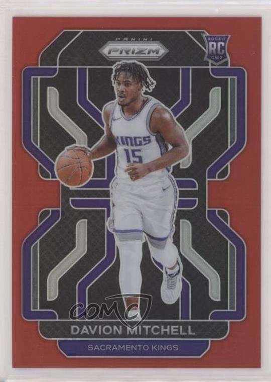 2021-22 Panini Prizm Red Prizm 19/299 Davion Mitchell #312 0l1u