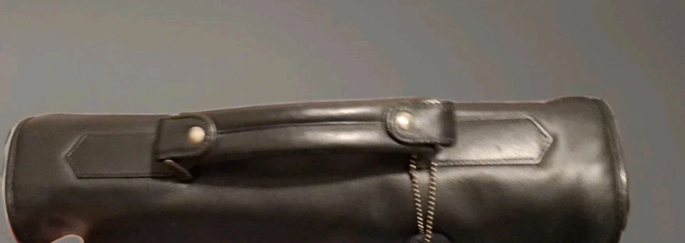 Soft Leather Briefcase Black Padded Laptop Holder Inner Other Pockets Techolon - Image 4 of 4